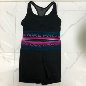 Nike Pro Shorts & Sports Bra Set